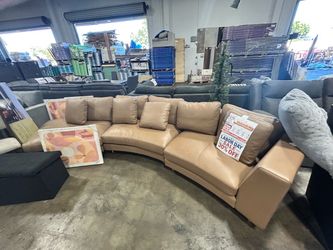Moran Arcadia leather sectional couch 3-piece