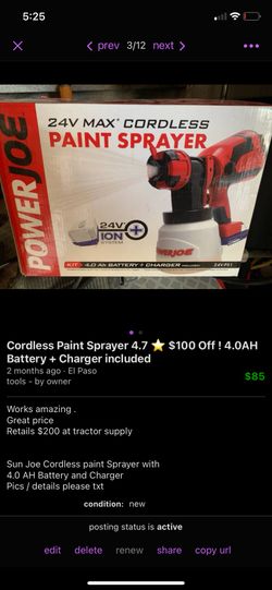 Battery Operated Paint Sprayer