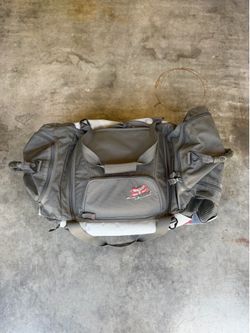 Fox Racing Shuttle Roller Gear Bag Gray/Red 32”x17”x16”