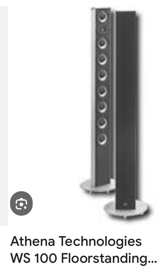 1996 Vintage Athena WS 100 floor speakers