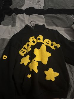 Yellow spider hoodie