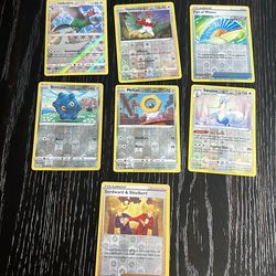 7 Shiny Holo Pokemon Cards