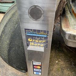 Stainless drive through speaker