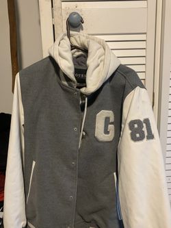 Guess brand letterman jacket Large