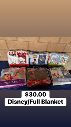 Twin/Full Disney Character Blankets 