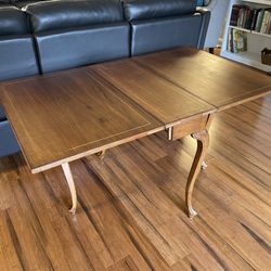 Vintage Refinished Italian Drop Leaf Table 