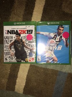 Xbox one Fifa and 2K video games sealed