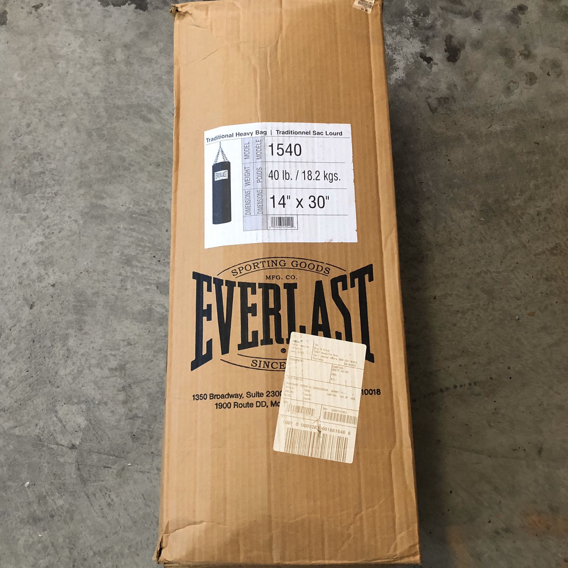 Everlast 40lbs Punching Bag