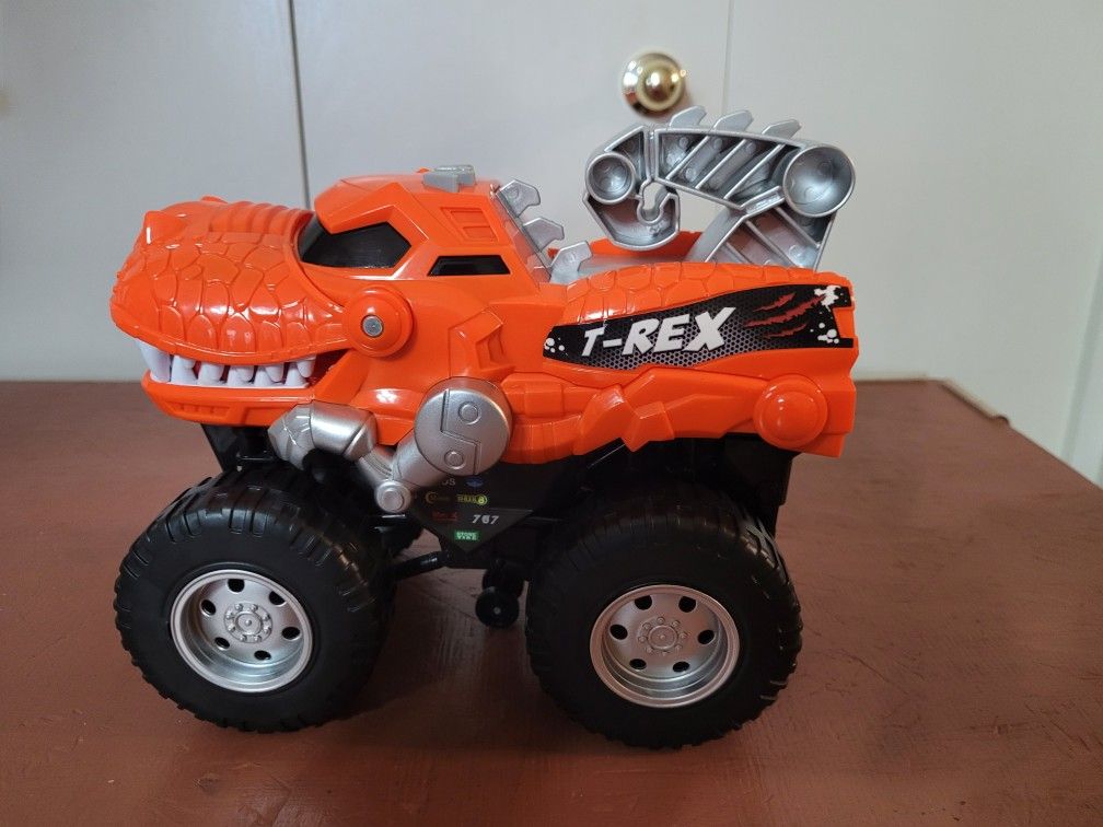 Motorized T-Rex Monster Truck For Kids 3 And Up