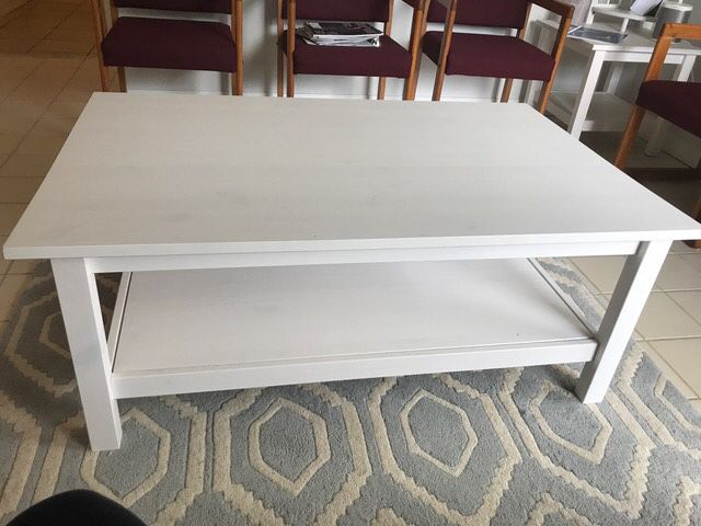 Ikea Hemnes Coffee Table & 2 Side Tables-White