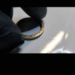 14K Diamond Pandora Eternity Band Size 7.25, Vintage, VVS Ring