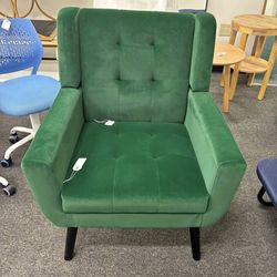 Velvet Accent Chair Modern Ergonomics Armchair Living Room Chaise Lounge Single Sofa