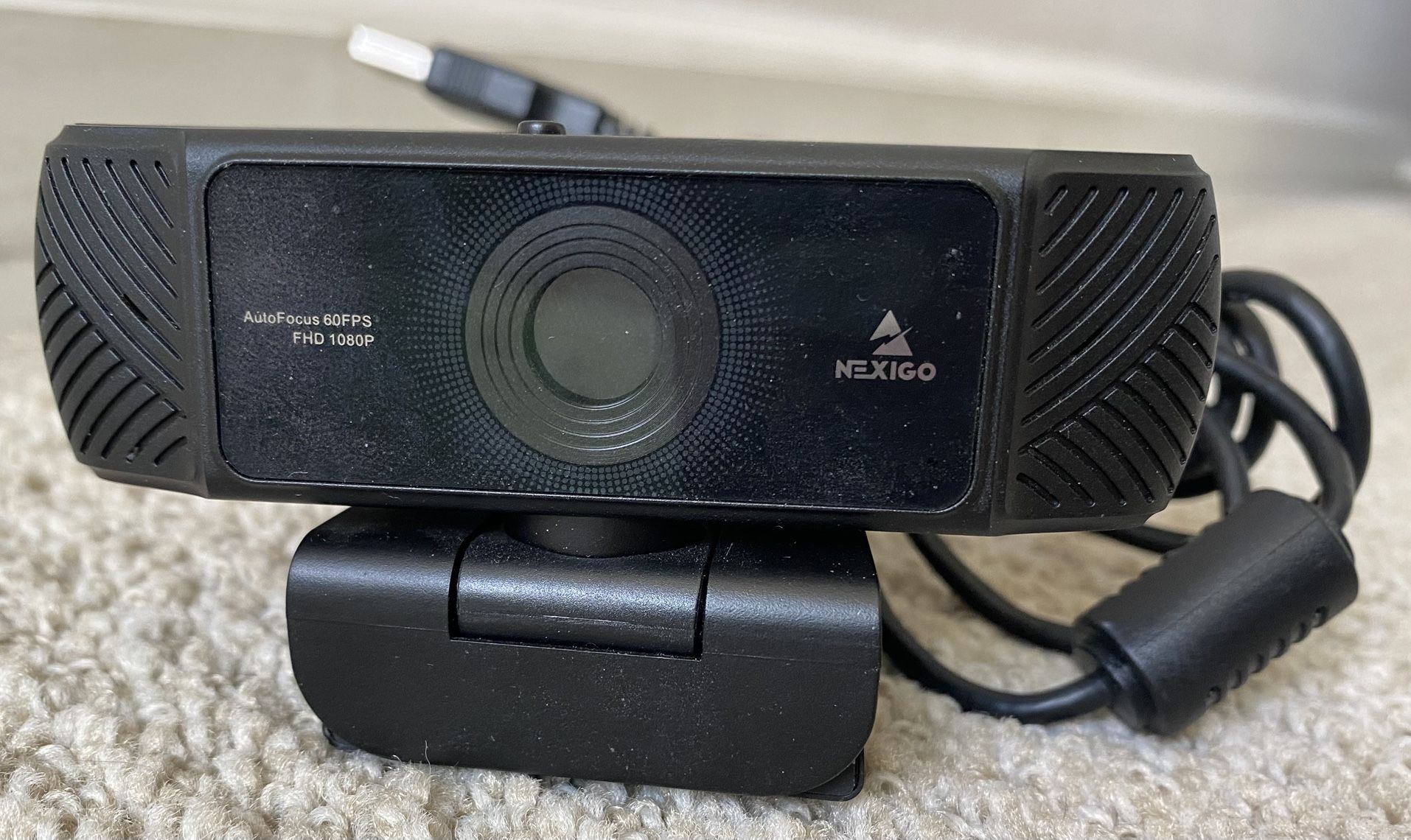 NexiGo 1080P 60FPS Webcam Streaming USB Autofocus Video Camera with Mic for PC