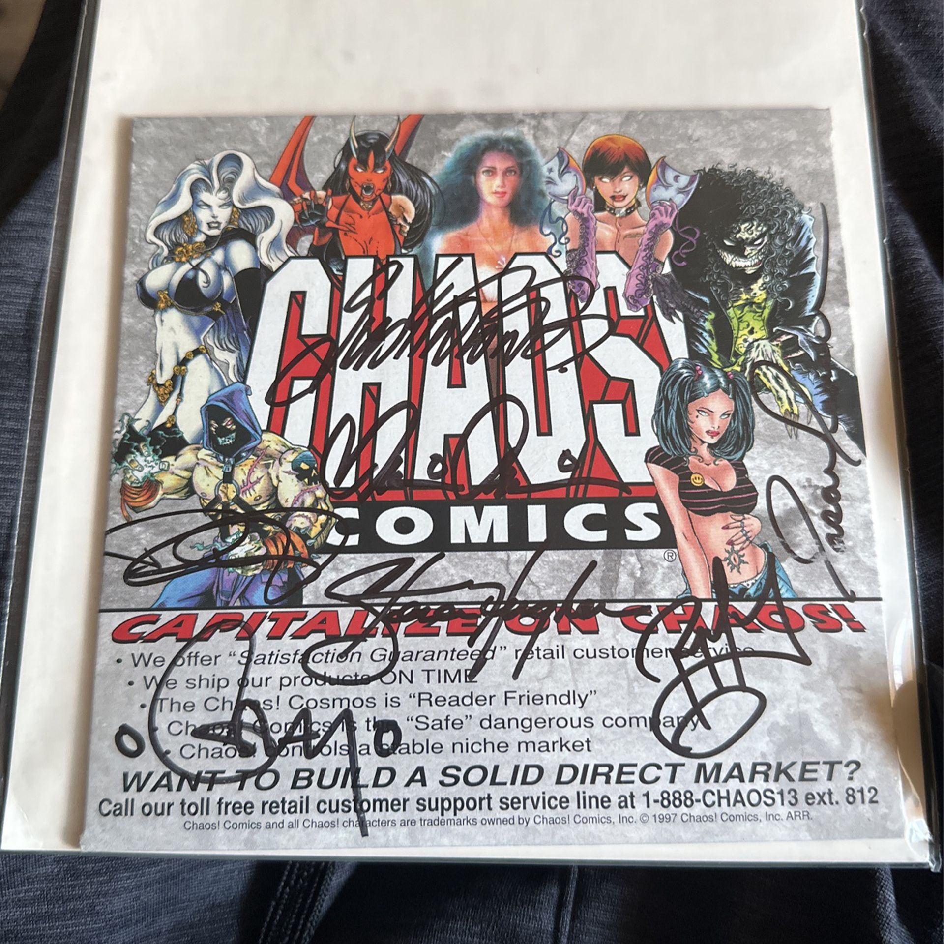 Chaos Comics Signed By multiple people 