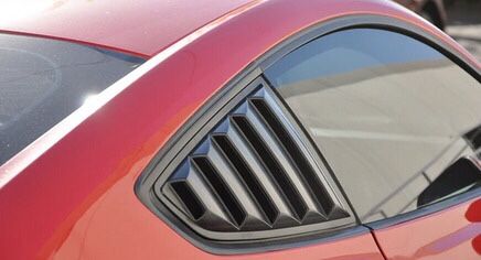 2015-2023 Ford Mustang Side Window Louvers Sun Shade Cover Windshield