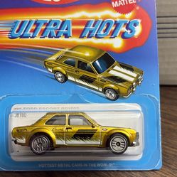 NEW RARE Hot Wheels - 1970 Ford Escort RS1600 - GOLD Ltd