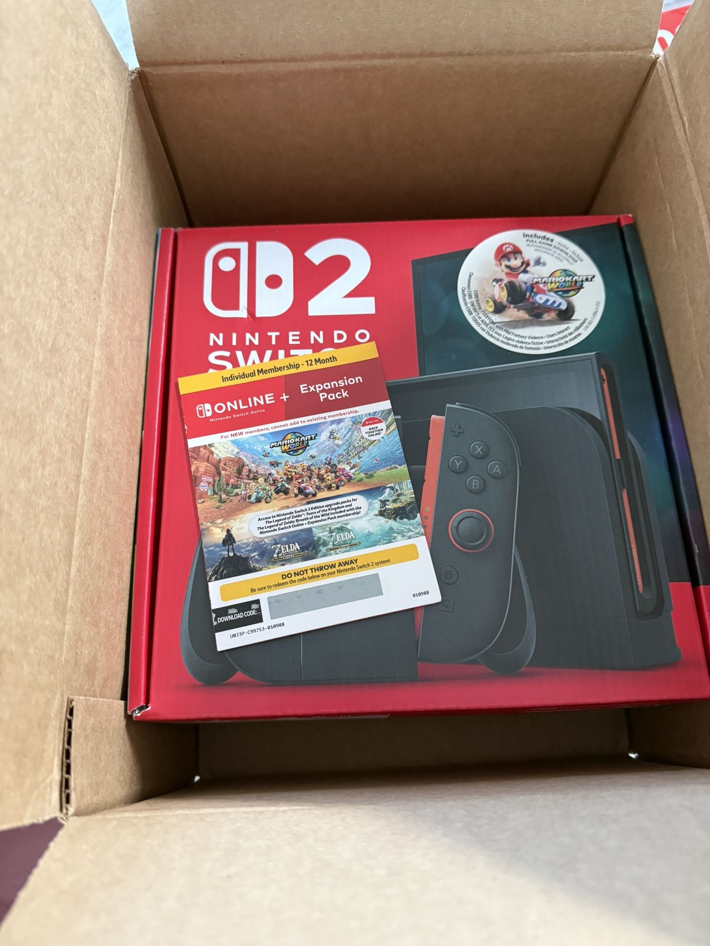 Nintendo Switch 2 + Mario Kart World + 12 Month NSO
