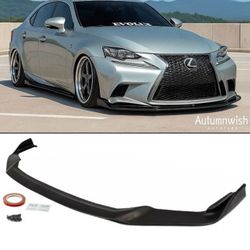 For 17-20 IS200T IS300 IS350 1 Piece CS Style Unpainted Front Bumper Lip Spoiler