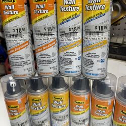 (10) New Homax Wall Texture Orange Peel 10oz. $30 Takes All. Must Pickup