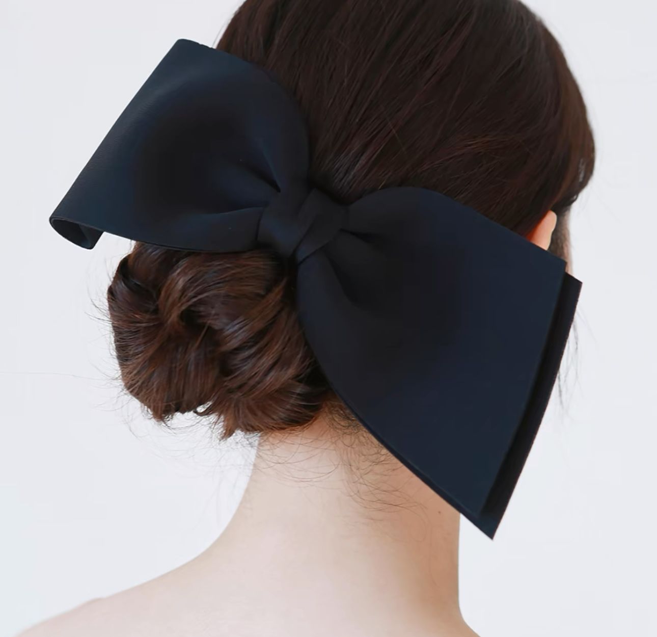 Black Giant Ribbon Hair Clip (Party And Wedding Hair Clip)