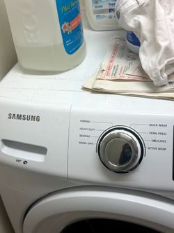 Electric Samsung Washer and GE Dryer