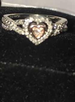 Zales 10k solid heart ring