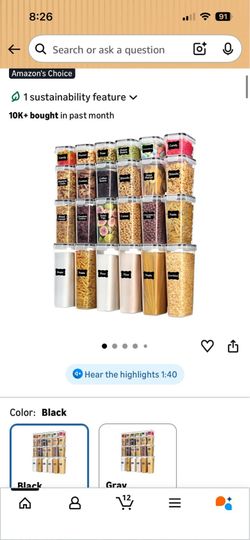 24 pc airtight food containers