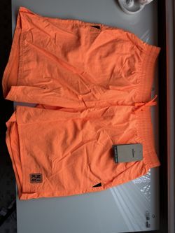 Nike Men's Essential 7" Volley Swim Trunks Orange