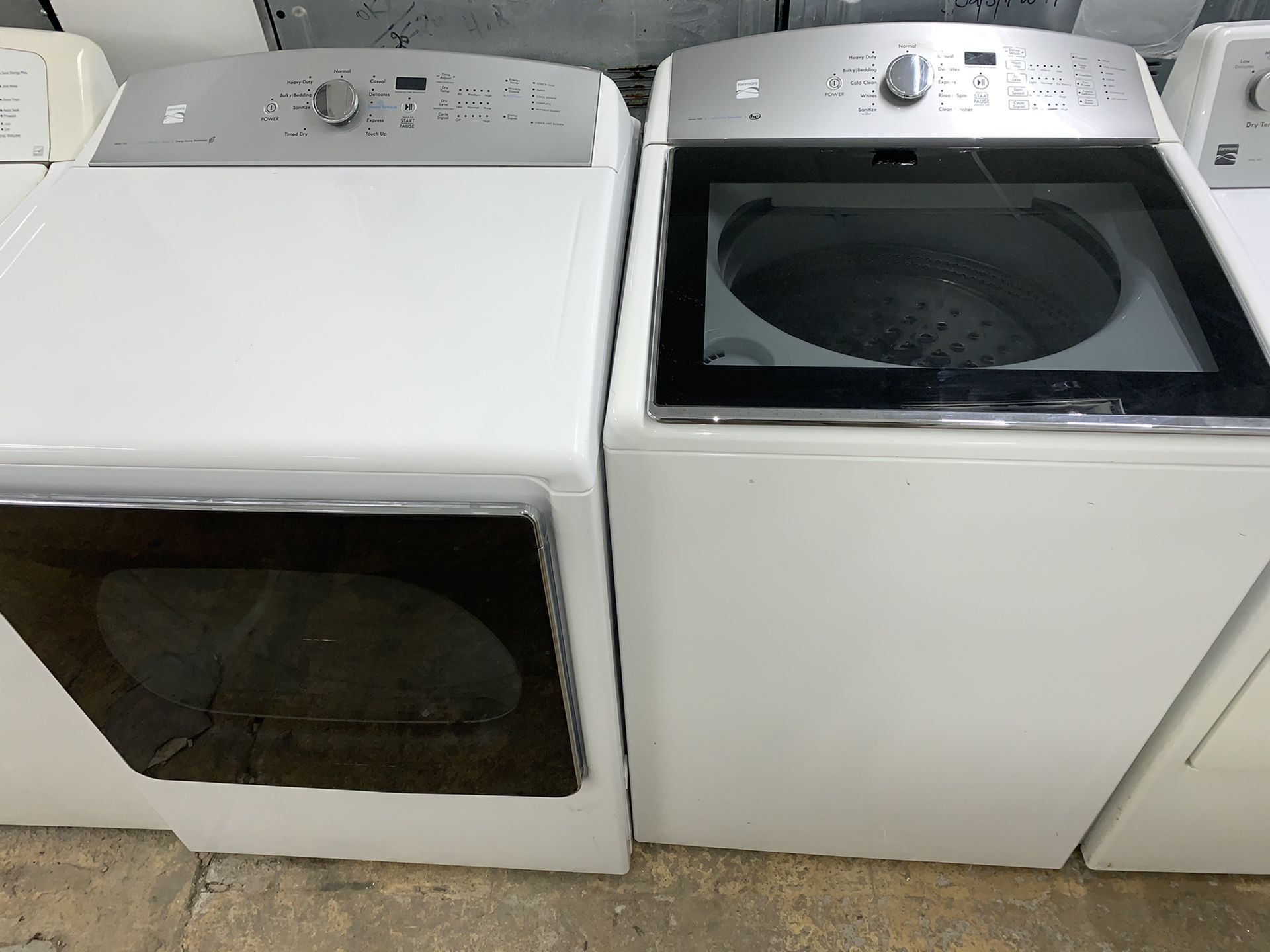 Kenmore set washer and dryer gas