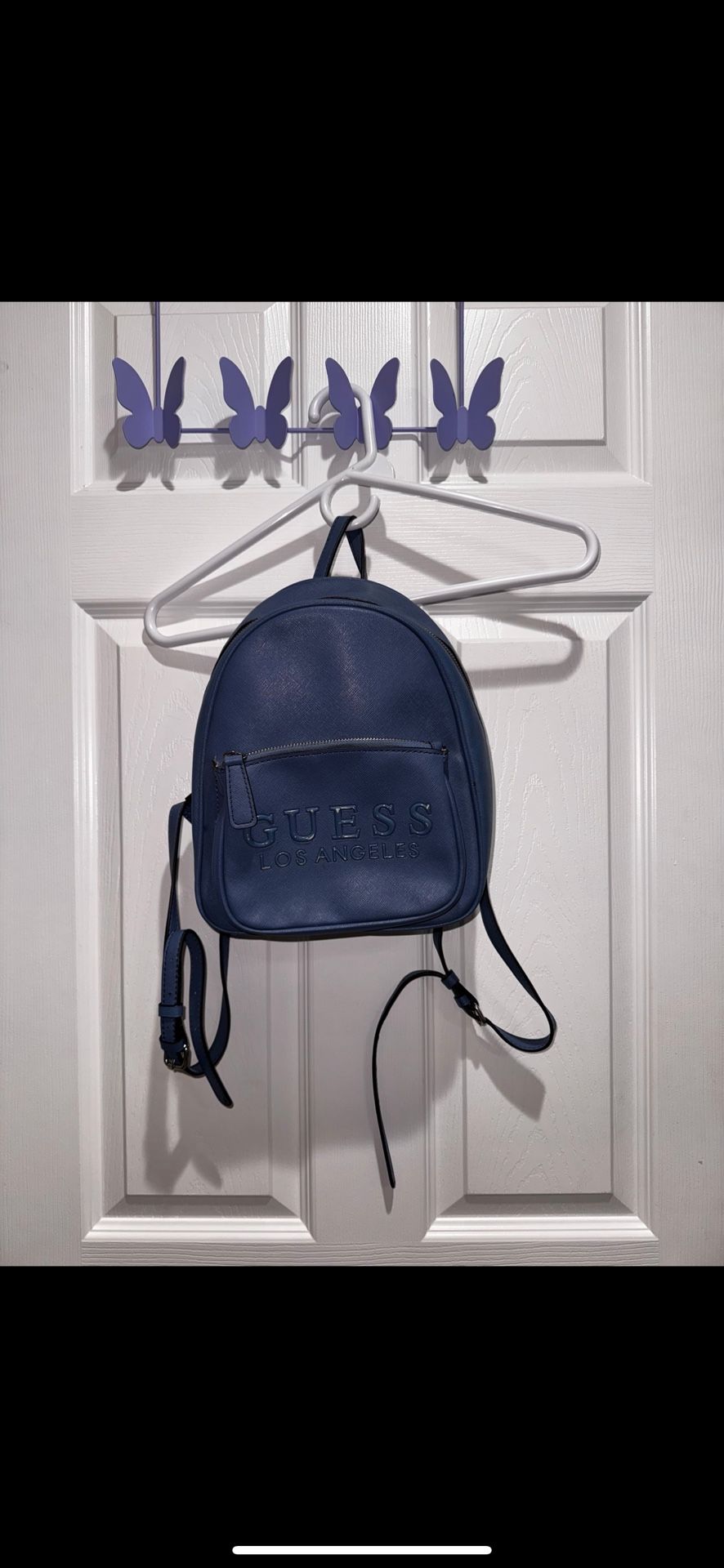 Mini Blue GUESS LOS ANGELES backpack 