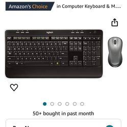 Logitech MK520 Wireless Keyboard and Wireless Mouse Combo