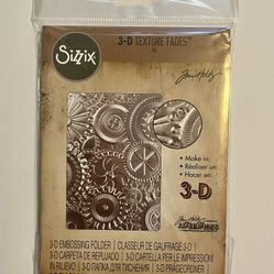 Sizzix 3-D Embossing Folder - Foundry 