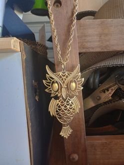 Vintage owl necklace