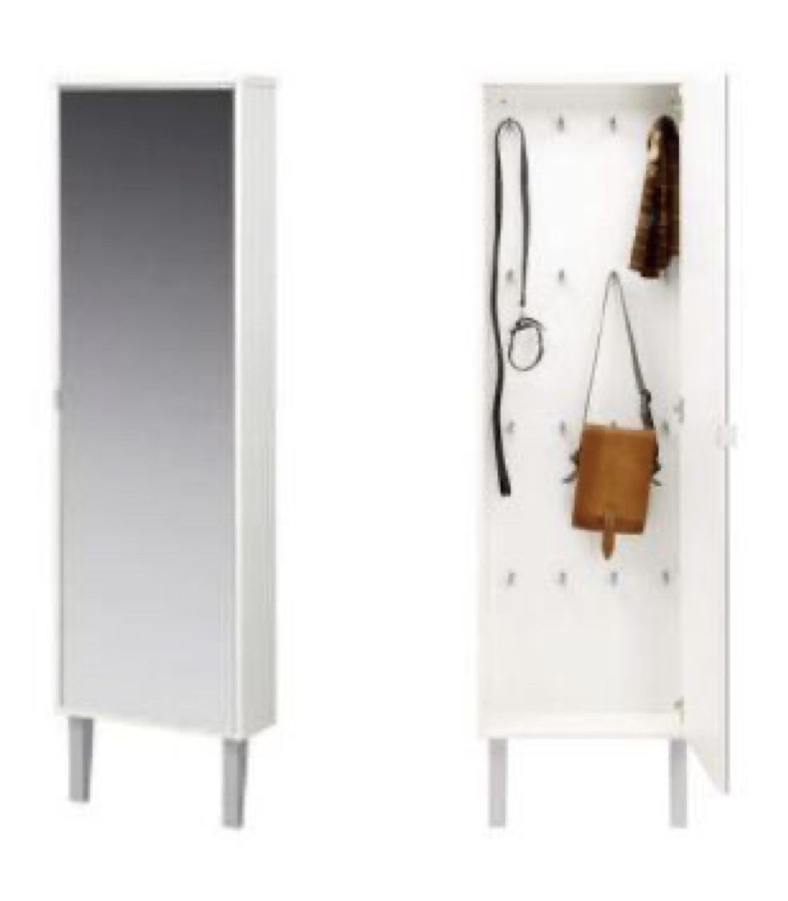 Storage Mirror Jewelry Cabinet IKEA SKAR 