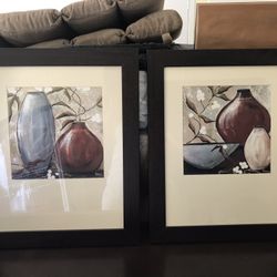 Set De 2 Cuadros Decorativos 