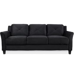 Black Velvet Loveseat