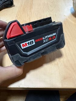 Firm! Milwaukee M18 18V 18-Volt 5.0 Ah Lithium-Ion XC Extended Capacity Battery Pack