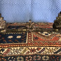 Antique Bronze Finish Heavy Iron Fireplace Front 