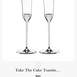Kate Spade Wedding Champagne Flutes
