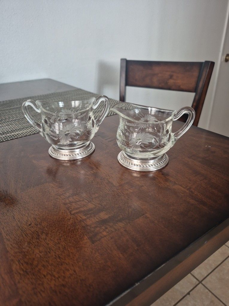 Set Sterling Silver Para Crema Y Leche