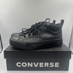 NEW Converse Chuck Taylor All star Sneakers Malden Street Mid Boot Mens 9.5  Black Water Resident NIB