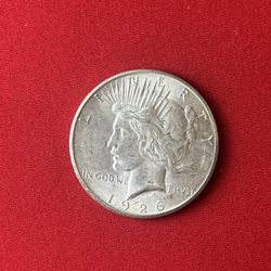 1926 S Peace Silver Dollar AU 