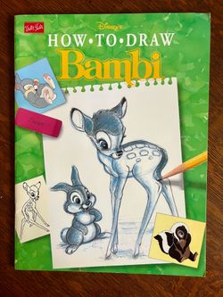 Vintage 1992 Disney's How to Draw Bambi
