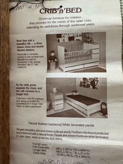 Child Craft Youth, Toddler Bed And Dresser & Mattress