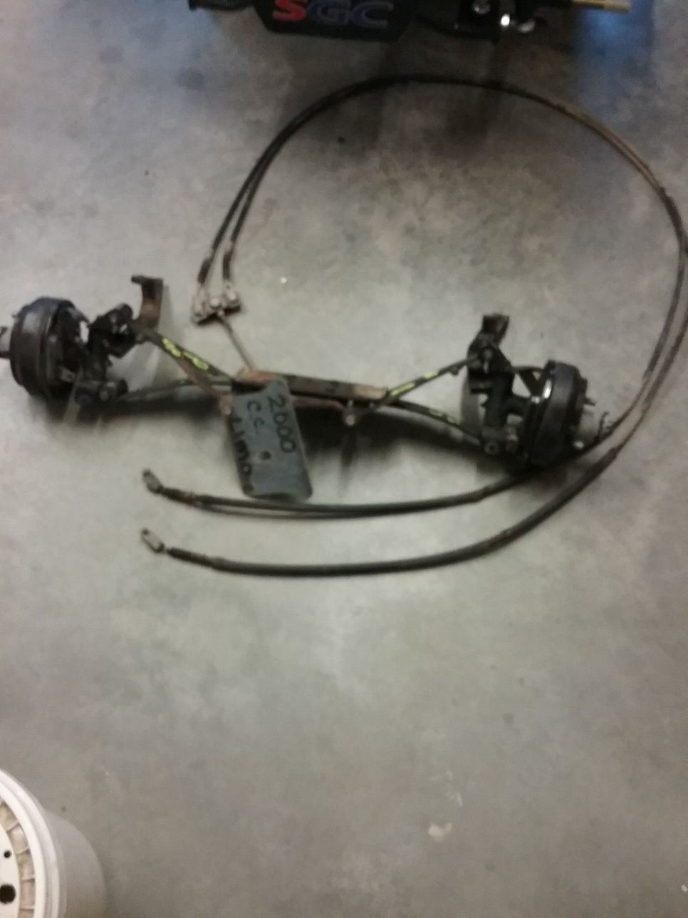 2000 club car FRONT brake and suspension for limo