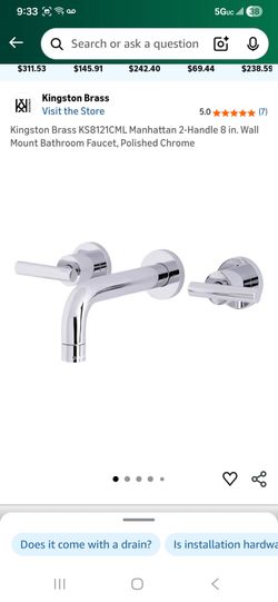 Bathroom Faucet (Polished Chrome)