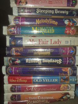 SEALED Disney VHS Tape Collection – 12 Titles