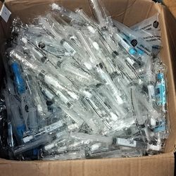 10 boxes of pre-filled saline syringes 