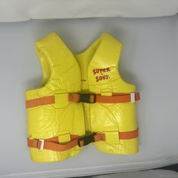 TRC Recreation Super Soft Youth Medium Life Jacket USCG Approved Vinyl Coated Foam Yellow