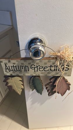 Wooden Fall Door Sign / Decoration